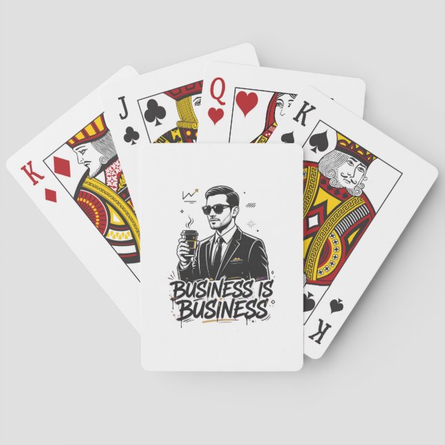 Affärer är affärer citat  casinokort (Baksidan)