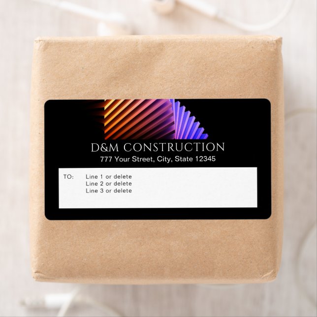 Affärs-, smart design-leveransetikett VS 2 Fraktsedel (Insitu)