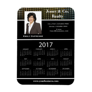 Affärsadvertizing/befordrings- 2017 kalender II Magnet