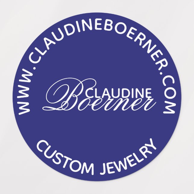 Affärsartist Crafter Watersecure Circle Label Klistermärke (Design 1)