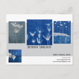 Affärsassistent för artister vykort