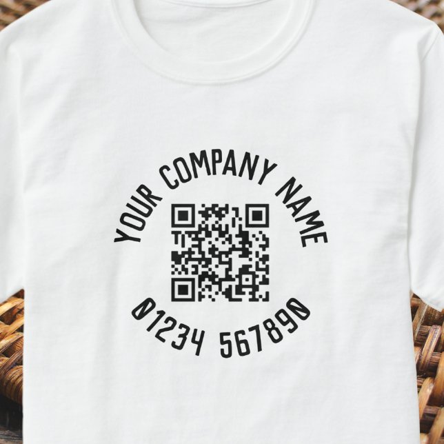 Affärsbefordringar med QR-kod T Shirt (Skapare uppladdad)