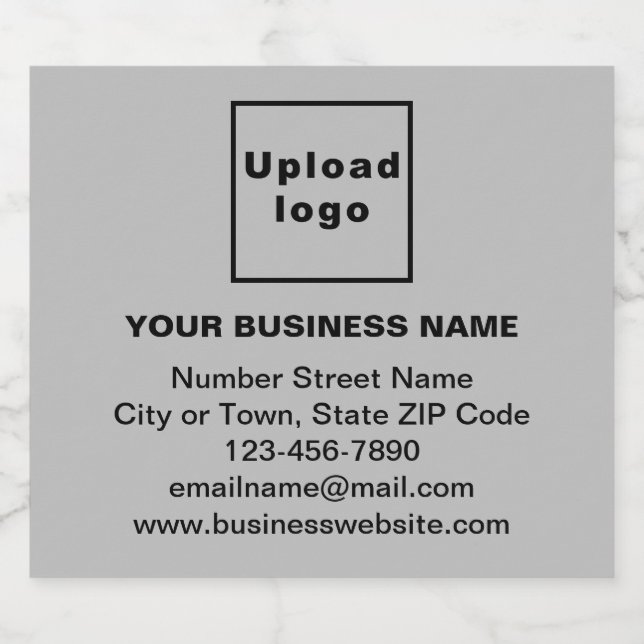 Affärsbeteckning på Grått Liquor Flaska-etikett Spritflaskor Etikett (Enkel etikett)