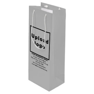 Affärsbeteckning på Grått Vin Gift Bag