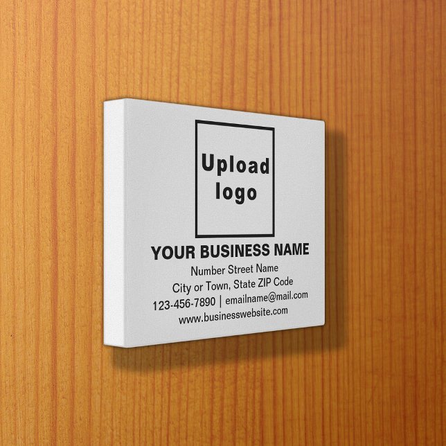 Affärsbeteckning på Kanvastrycket Grått Rectangle Canvastryck (Skapare uppladdad)