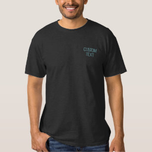 Affärsbroderad Anpassningsbar Text Namn T-Shirt