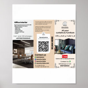 Affärsbroschyr för Marknadsföring Poster