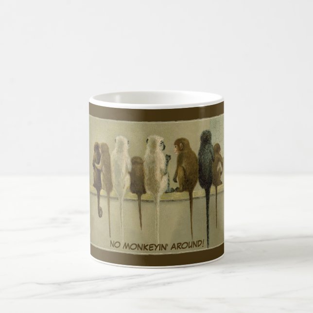 Affärsdag för apor från Personligen Grupp Kaffemugg (Center)