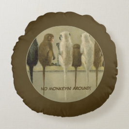 Affärsdag för apor från Personligen Grupp Rund Kudde