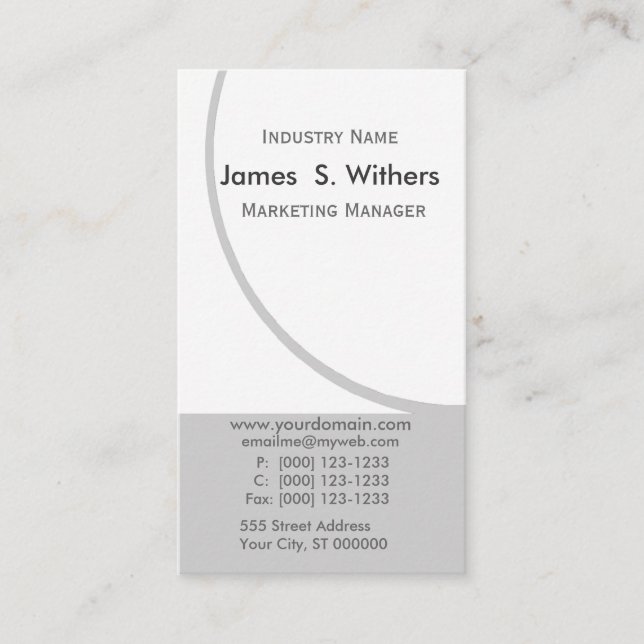 Affärsdesign - uppgradera cirkulär Rörelse Namn Visitkort (Framsida)