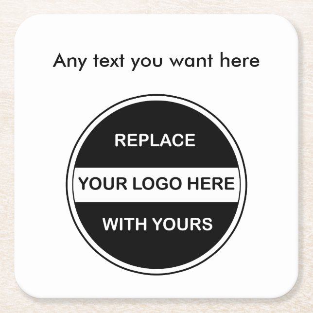 Affärsdrinkunderlägg Underlägg Papper Kvadrat (Framsidan)