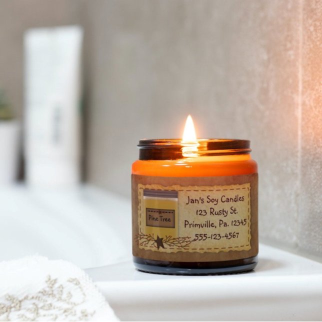 Affärsetikett för Anpassningsbar av ljus i burk Fraktsedel (Skapare uppladdad)