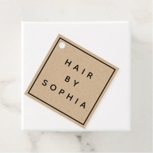 Affärsetikett för HAIR-logotyp för stilist-elegant Gåvor Etiketter