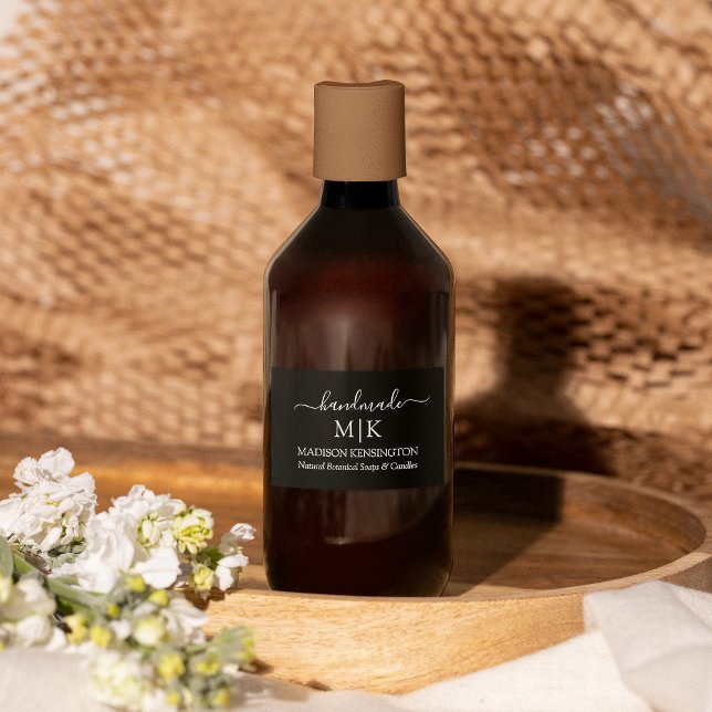 Affärsetikett för Monogram eller Lägg till Logotyp Mat Etiketter (Edit to Customize text, colors and more)