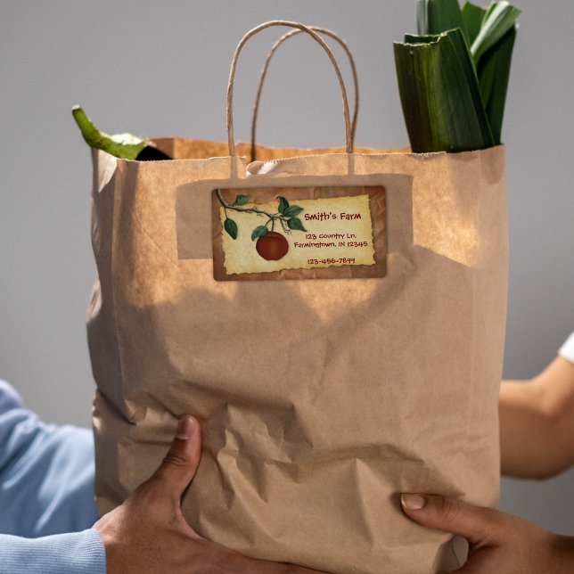 Affärsetikett för Orchard Apple Fraktsedel (Skapare uppladdad)