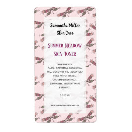 Affärsetikett för professionell Skin Toner | Stick Fraktsedel
