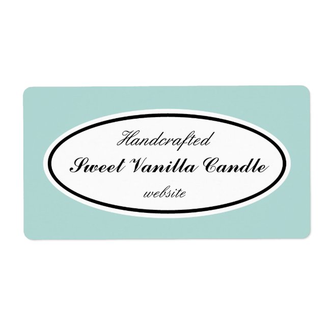 Affärsetiketter för Aqua Färg Fraktsedel (Framsidan)