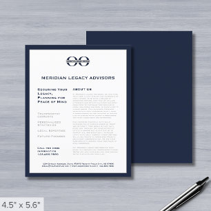 AffärsFlyer med Logotyp Flygblad