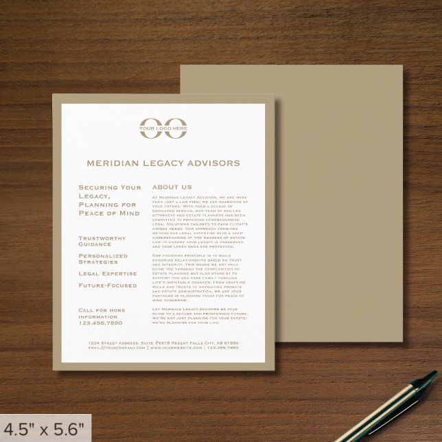 AffärsFlyer med Logotyp Flygblad (Skapare uppladdad)