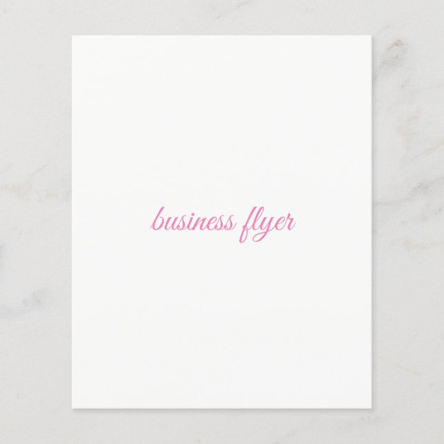 affärsflygare flygblad (Framsidan)