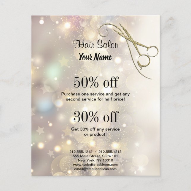 Affärsflygare för personlig flygblad (Framsidan)