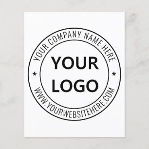 Affärsflyter för anpassningsbar Company Logotyp Te Flygblad
