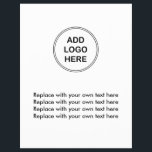 Affärsflytermall för Logotyp Reklamblad<br><div class="desc">Använd de här affärsflygarna genom att byta ut mallens logotyp mot din egen logotyp eller grafik för att befordra ditt företag eller utöka ditt varumärke var du än skickar dem. Befordra ditt företag,  ett evenemang eller en produkt.</div>