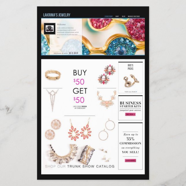 Affärsflytt Flygblad (Framsidan)