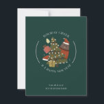 Affärsföretag - Logotyp, julmodern Whimsical Corpo Anteckningskort<br><div class="desc">Den här eleganten visar företagets logotyp på en framträdande plats, parad med ett smakfullt "Helgdag Cheer och Gott nytt år"-budskap som lyfter fram värme och professionalism. Utformningen strejkor en perfekt balans mellan festlig ost och affärsdekorum, skapar det som ett idealiskt val att skicka önskemål till kunder, partners och kolleger. På...</div>