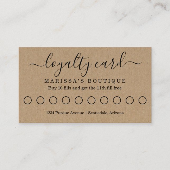 Affärsförmånskort/Slå-kort Visitkort (Framsida)