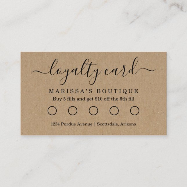 Affärsförmånskort/Slagit visitkort - Kraft (Framsida)