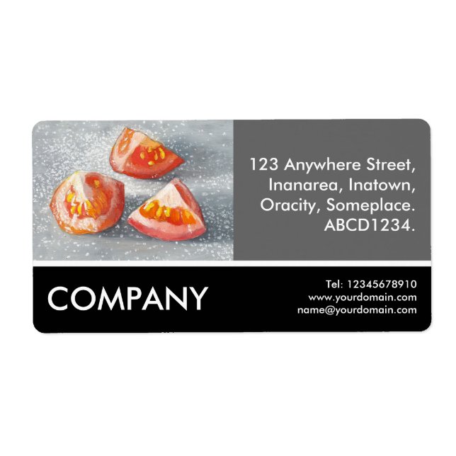 Affärsfoto - Sea Salted Tomato Eighths (painti) Fraktsedel (Framsidan)