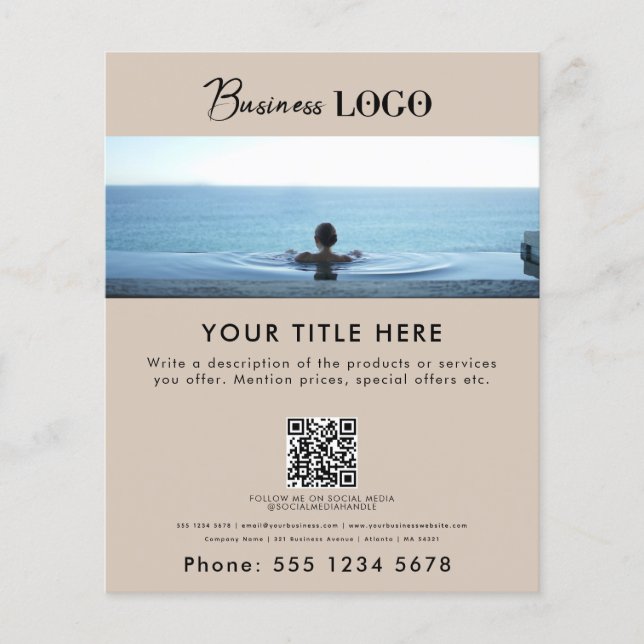 Affärsfrämjande barhetshair Spa Makeup Salon Flygblad (Framsidan)