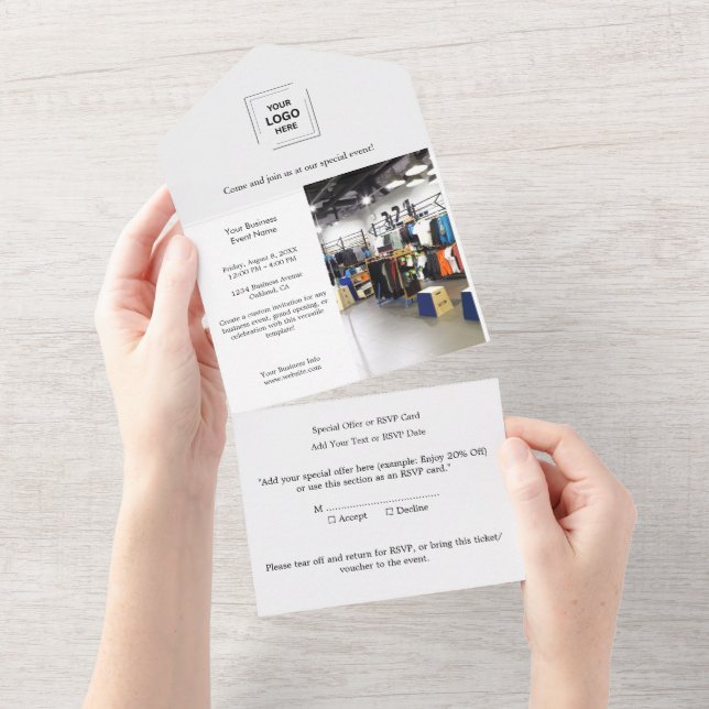 Affärshändelse | Minimalistisk professionell fotog (Avrivbar del)