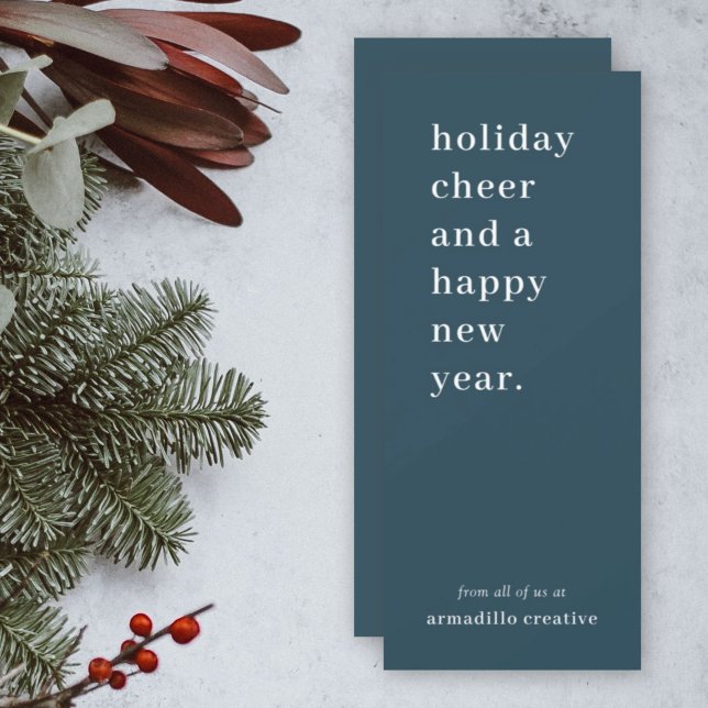 Affärshjul | Modern Snyggt Corporate Julkort (Professional business Christmas card created for stylish, elegant, and festive company branding)