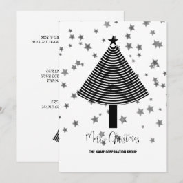 Affärsinbjudan till abstrakt Julgran Inbjudningar