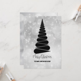 Affärsinbjudan till abstrakt Julgran Inbjudningar