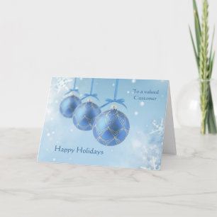 Affärsjulkunder - julbaubles helgkort