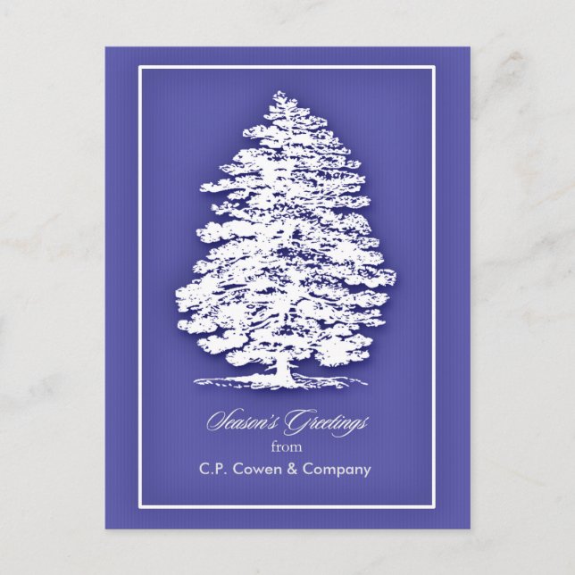 Affärsjulvykort/säsong hälsningar helg vykort (Framsida)