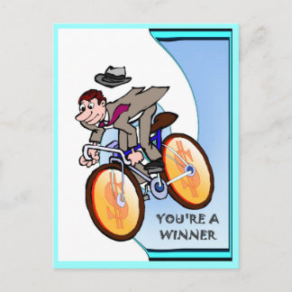 Affärskompisar, du är vinnare vykort