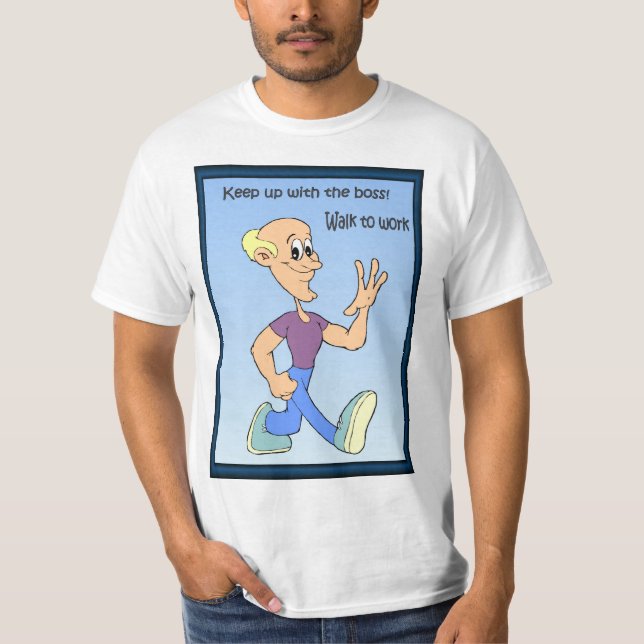 Affärskompisar, håller upp med chefen tee shirt (Framsida)
