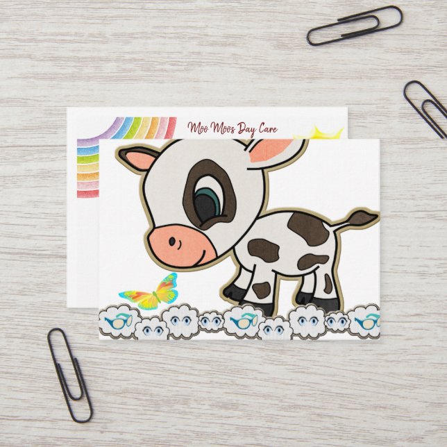 Affärskort, Affärskort för dagvård Visitkort (Fram/Back In Situ)