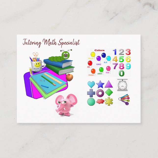 Affärskort, Affärskort för skolundervisning Visitkort (Framsida)