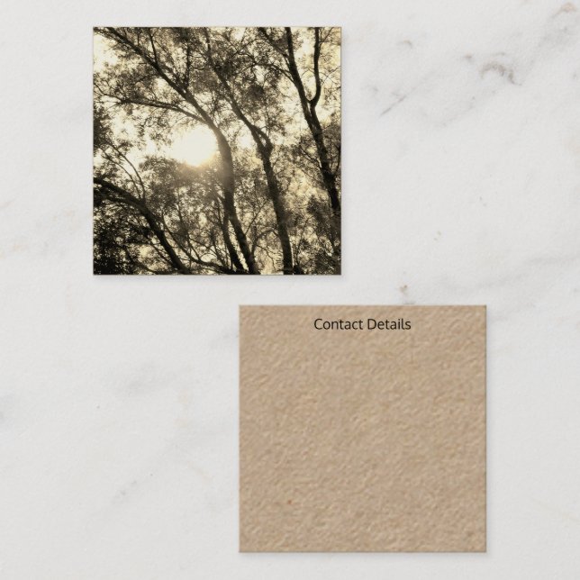 AFFÄRSKORT ART&DESIGN STIL FYRKANTIGT VISITKORT (Fram/baksida)