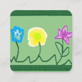 AFFÄRSKORT ART&DESIGN STIL FYRKANTIGT VISITKORT