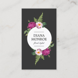 Affärskort av andedräkt i modern Blommigt Visitkort