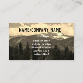 affärskort av anpassningsbarna i bergslandskap visitkort