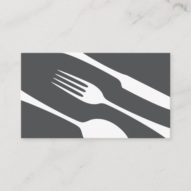 affärskort av billig eller catering, modernt besti visitkort (Framsida)
