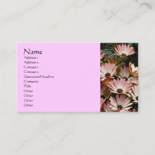 Affärskort av Blomsterfotografin för afrikanska Visitkort