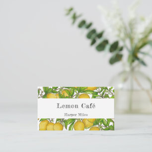 affärskort av citroner med ekologisk färg visitkort